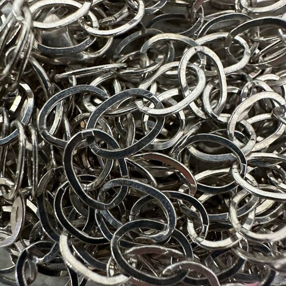 Vintage Bundle Of 2 100” Sterling O-Link Necklaces - Picture 10 of 13